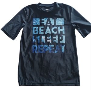 EAT BEACH SLEEP REPEAT Old Navy Boys Short Sleeve Shirt XL (14/16)